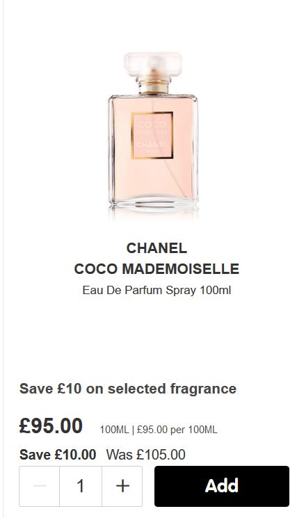 Chanel perfume offers at boots